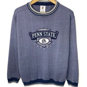 Vintage Penn State University Nittany Lions Fleece Crewneck Sweater Sweatshirt L